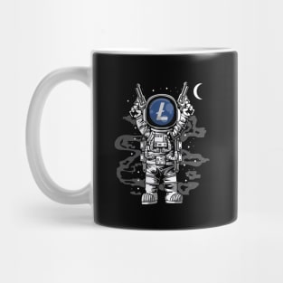 Astronaut Litecoin Lite Coin LTC To The Moon Crypto Token Cryptocurrency Wallet Birthday Gift For Men Women Kids Mug